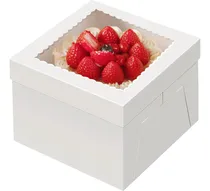 Comprar 15 Cajas Para Pasteles, Cajas De Repostería Blancas De 10x10