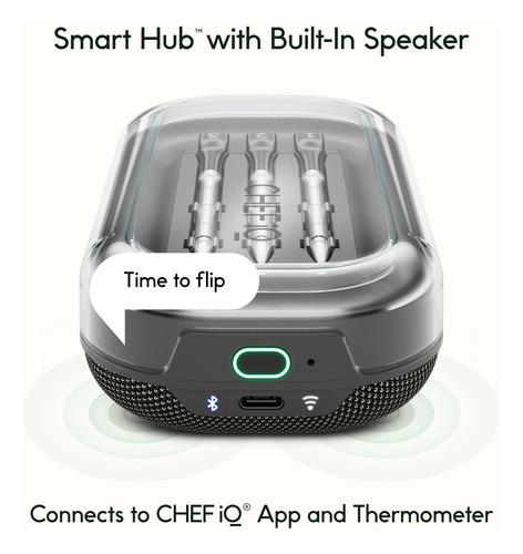 Termometros Inalambricos Inteligentes Para Carne Chef Iq 3u Stainless Steel