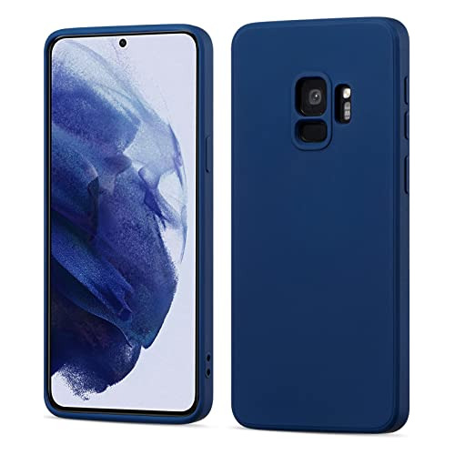 Funda Para Samsung Galaxy S9 Azul Marino Silicon Liquido