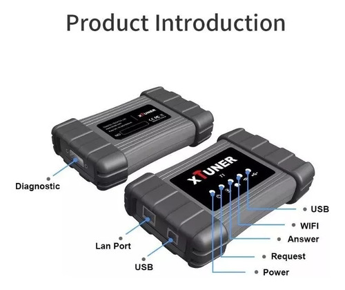 Scanner Xtuner T1 Wifi Para Camiones Diesel Obd2 + Tableta