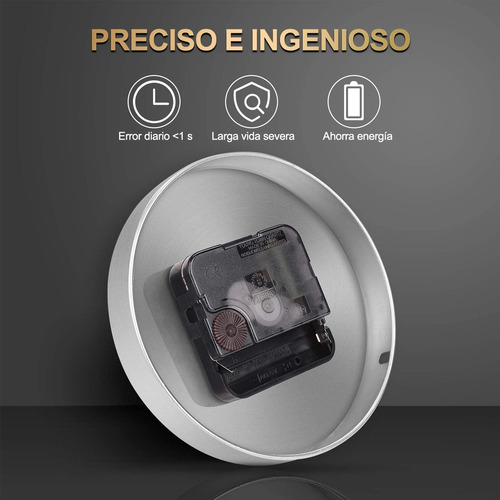 Imagen 4 de 7 de Reloj De Pared Apto Para Paredes, Reloj De Pared Digital 3d
