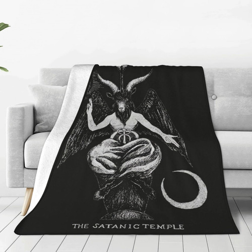 Satanic Demon Devil Ritual Pagan Baphomet - Manta De Forro .