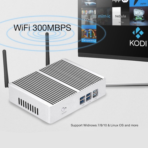 Mini Pc Industrial+intel I5+fanless+ 8g + Sd 256 Msata