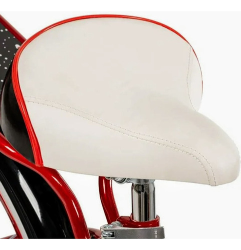 Bicicleta Huffy Minnie Mouse R.24, Con Canasta Y Vaso Color Rojo Tamaño Del Cuadro M