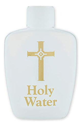 Botella De Agua Bendita Cristiana Católica Con Capacidad Par
