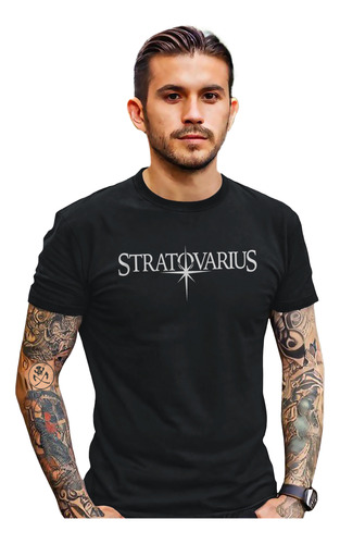 Playera Stratovarius Kaniel Deluxe Single Logo Concierto