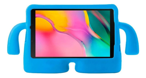 Capa Infantil Para Tablet Galaxy Tab A7 8.7 2021 T220 / T225 Cor Azul-claro