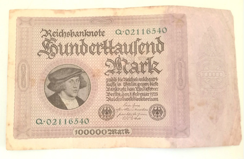 Billete Alemania 10000 Marcos 1923 