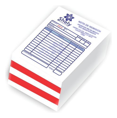 500 Notas 1 Copia Autocopiante Media Carta 2 Tintas En Block