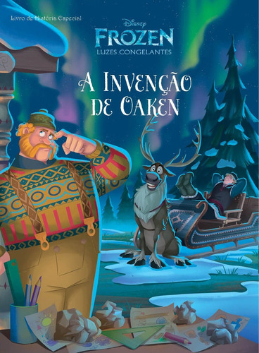 Disney - Frozen livro de história especial - A invensão de Oaken, de On Line a. Editora IBC - Instituto Brasileiro de Cultura Ltda, capa mole em português, 2018