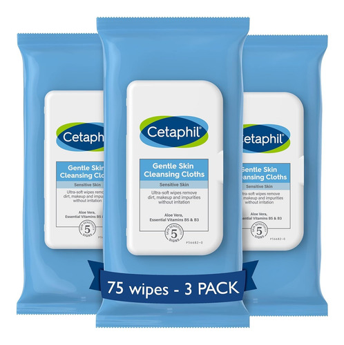 Toallitas Limpiadoras Suaves Para Rostro Y Cuerpo Cetaphil X