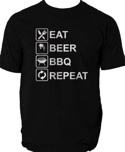 Imagen 1 de 2 de Playera Bbq, Asador , Cave Man Rott Wear