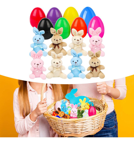 ) Pascua Huevo Y Juego De Peluche Juego De Juguetes Para 8