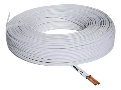 Cordão Paralelo 2x4 Mm Branco 20 Metros Sil/ Cobrecom