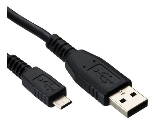 Cable Micro Usb 1,5 Metros Color Negro Carga Datos Musica 