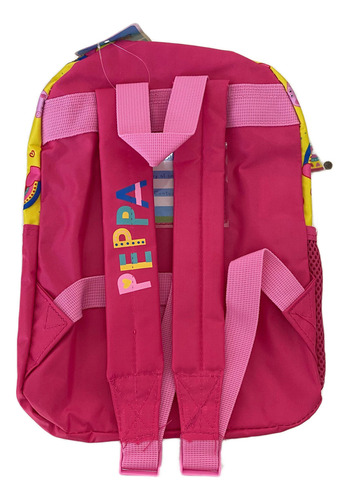 Mochila Infantil Escolar Espalda Peppa Pig 12'' 11810 Color Violeta/verde Diseño De La Tela Hello Kitti