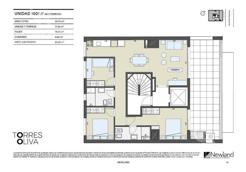 Apartamento Penthouse De 3 Dormitorios En Venta En Cordón