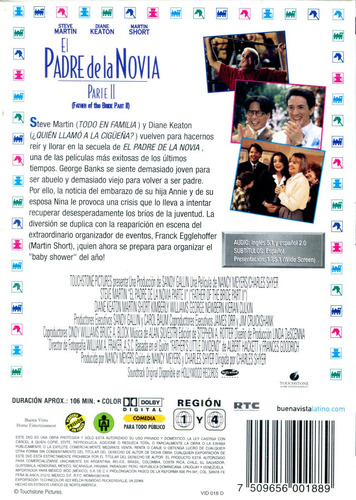 Dvd Padre De La Novia 2 ( Father Of The Bride 2 ) 1995 - Cha