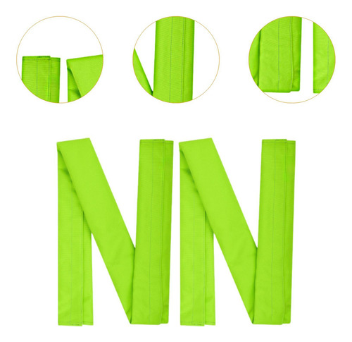 2x Cubiertas De Pasamanos De Piscina Verde Tamaño S