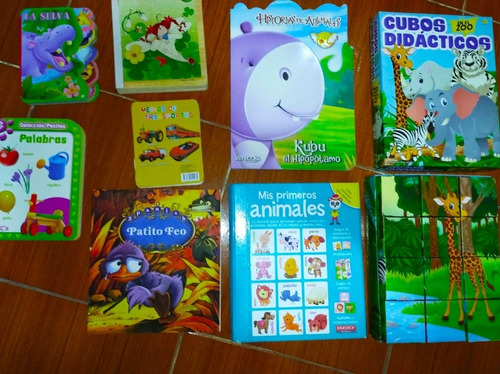 Lote De Libros Y Juegos Didácticos Para Niños.