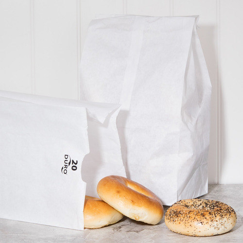 Bolsa De Papel Blanco Para Delivery 20lb (50 Und)