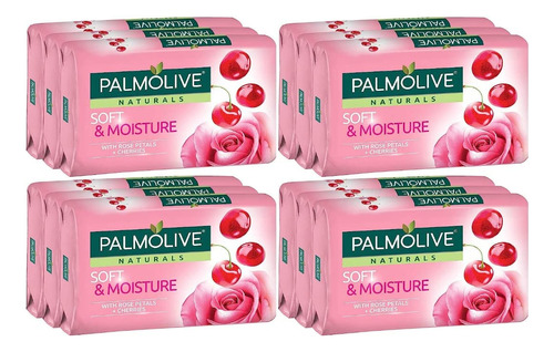 Jabón Palmolive Naturals Soft & Moisture Con Pétalos De Rosa