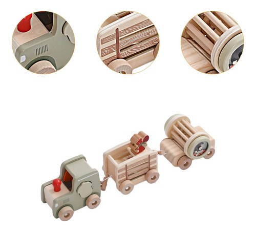 Juguete De Tren De Madera, Regalo, Adorno De Tren De Madera
