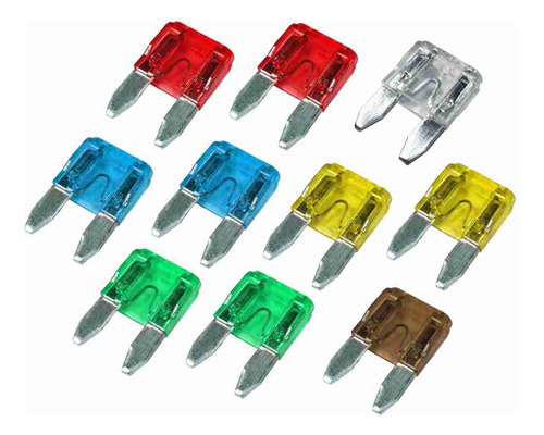Fusivel Mini Lamina Kit De Emergencia - 10 Pcs Blister Dni