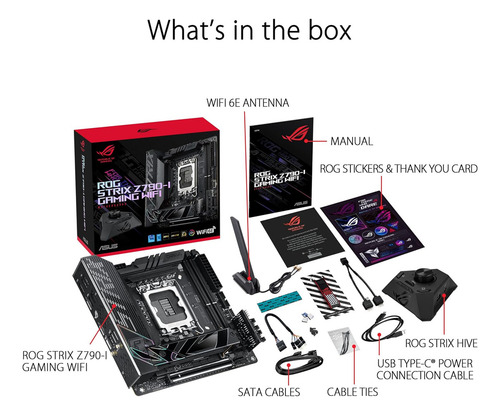 Asus Rog Strix Z790-i Gaming Wifi 6e Lga1700 Preto