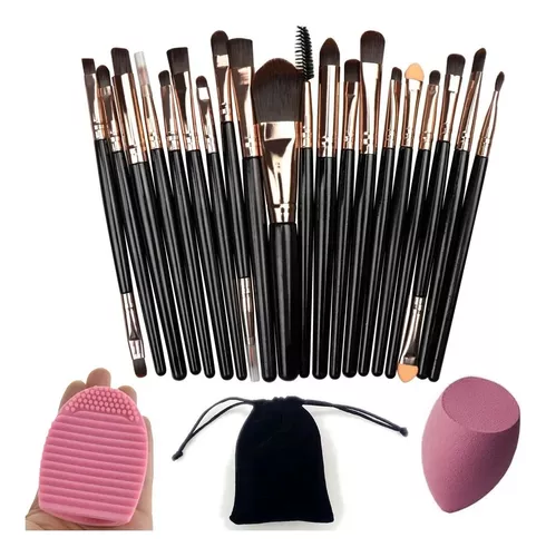 Set Brochas Maquillaje Profesional Suave Pincel Ojos Sombras