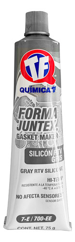 Silicon Automotriz Gris Alta Temperatura Tubo Tf 7-e