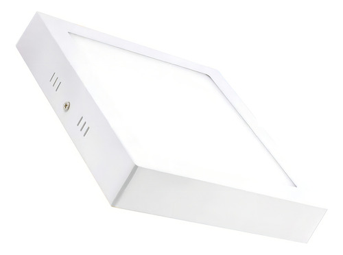 Plafon Led Spot Cuadrado 18w Aplicar Panel Marco Blanco Color Blanco frío
