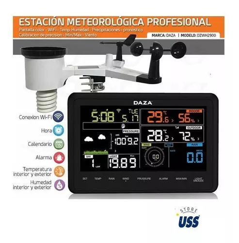 Estación meteorológica profesional con conjunto de sensores integrados Wifi