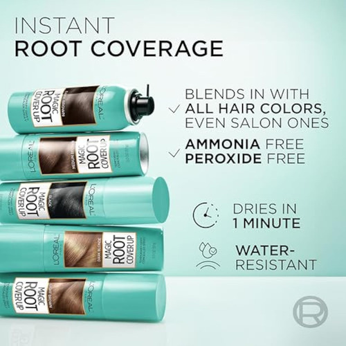 L'oreal Paris Root Cover Up, Temporal, Gris