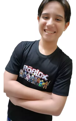 ROBLOX-Camiseta infantil de manga curta, roupa de algodão