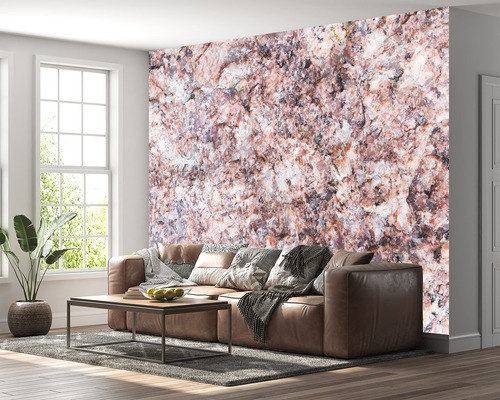 Papel Tapiz Marmol Rosa Efecto Vinilo Autoadhesivo Pared X