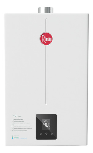 Aquecedor 12 Litros Rheem Digital Ef Glp