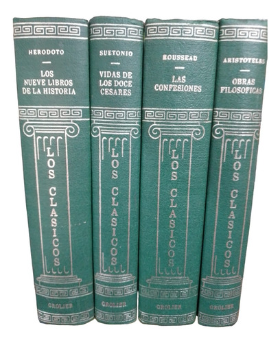 Set Cuatro Tomos Los Clásicos Libros En Buen Estado Año 1978