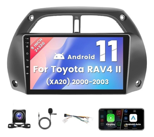 Estereo Toyota Rav4 Ii (xa20) 2000-2003 Android Carplay