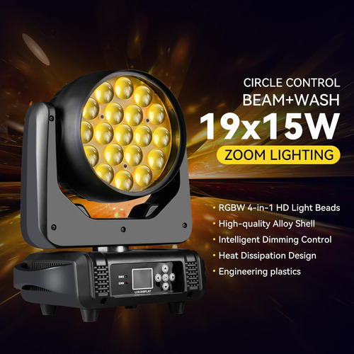 Luz De Dj Led De Escenario, Haz De Zoom, Control De Círculo