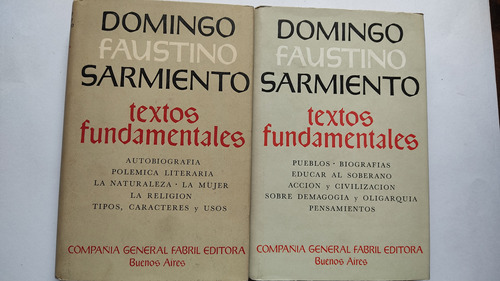 Textos Fundamentales Domingo Faustino Sarmiento 