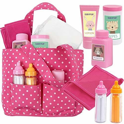 Haga Clic En N' Play Bolsa De La Muñeca Bebé Niña, X7yc B