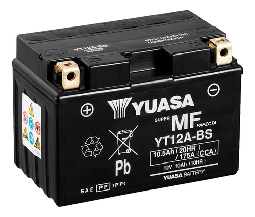 Batería Moto Yuasa Yt12a-bs Aprilia Tuono V4 1100 Rr 14/16