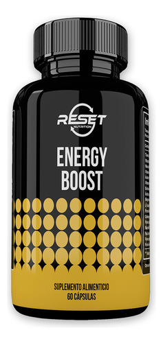 Reset Nutrition® Energy Boost 60 Cápsulas | Suplemento Alimenticio para Incrementar Energía, Reducir Fatiga y Potenciar el Rendimiento Físico | Ideal para Deportistas y Vida Activa