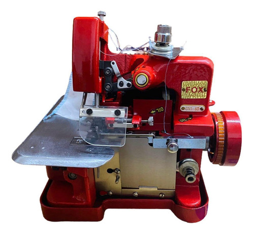 Overlock Gn1-6d Fox Semi-industrial, Vermelha+led, 110v