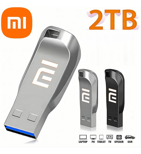 Pendrive 2tb Usb 3.0 Metal Disco U Plateado Pendrive