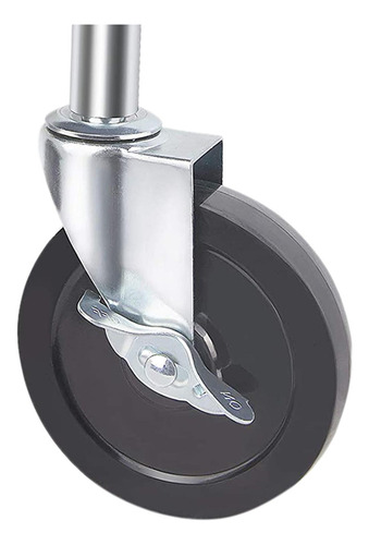 Ruedas Giratorias De Goma De 5 Pulgadas Para 3 Piezas