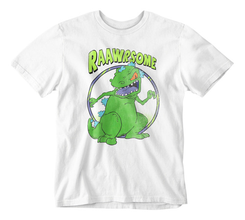 Camiseta Retro Rugrats Reptar Aventuras En Pañales Raawr