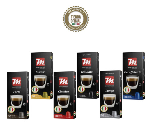 6 Cajas De Cáps. Maxespresso®(compatibles Con Nespresso®)