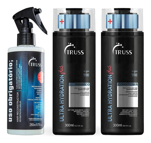 Kit Ultra Hydration Plus Truss Shampoo Cond. Uso Obrigatório